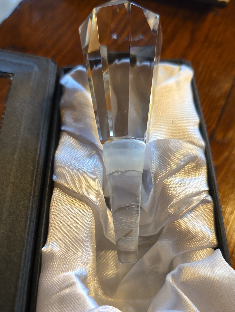 Beautiful Rosenthal Crystal Bottle Stopper In Gift Box. NEW